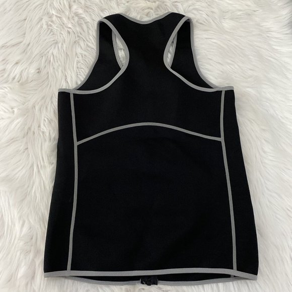 SaunaFX womens XL Slimming Sweat vest workout shaper zip front - Picture 7 of 9